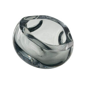 Vaso em Vidro Fumê Estilo Murano - G