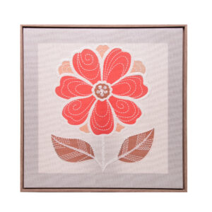 Quadro Decorativo Floriva Rosa - 50x50