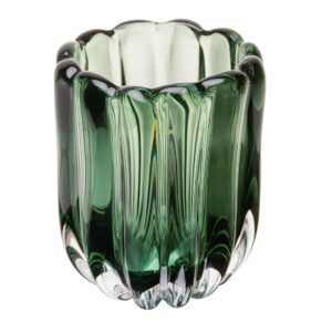 Vaso Italy em Vidro Verde - 17x14