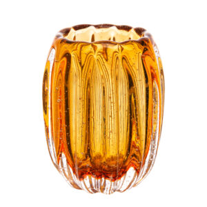 Vaso Italy em Vidro Âmbar - 12x10