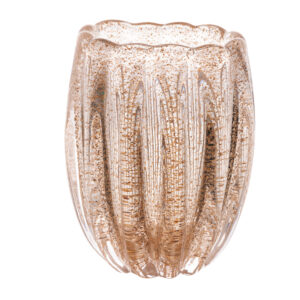 Vaso Italy em Vidro Dourado - 13x11