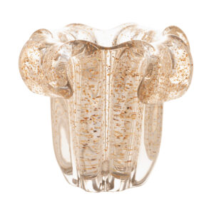 Vaso Italy em Vidro Dourado - 13x10