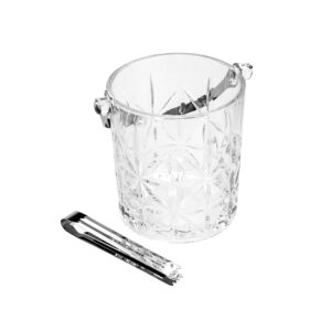 Balde de Gelo com Alça e Pegador em Cristal