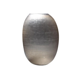 Vaso em Vidro com Textura Marrom - 28x20