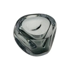 Vaso em Vidro Fumê Estilo Murano - P