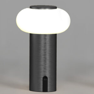 Abajur Touch USB Prata - 19x13