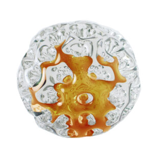 Bola Decorativa em Vidro Laranja