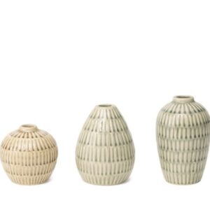 Mini Vasos em Cerâmica - 3pcs
