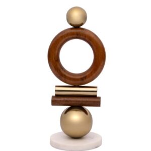 Escultura em Madeira e Metal