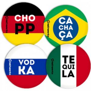 Porta-copos Paí­ses
