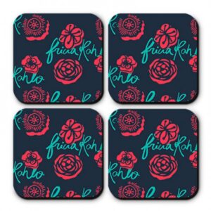 Porta-copos Floral Azul - Frida Kahlo