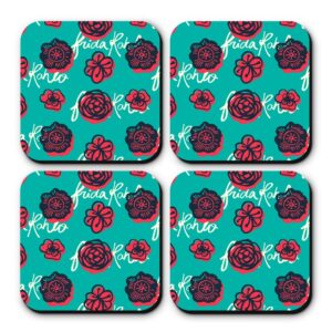 Porta-copos Floral Verde - Frida Kahlo