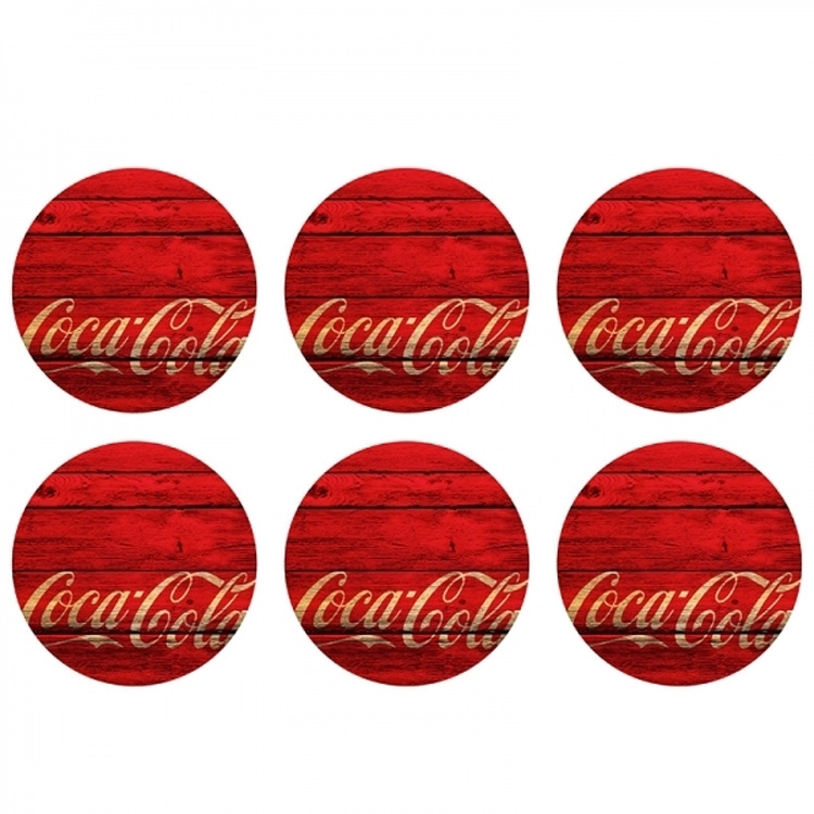 Porta-copos Coca-Cola Wood Style