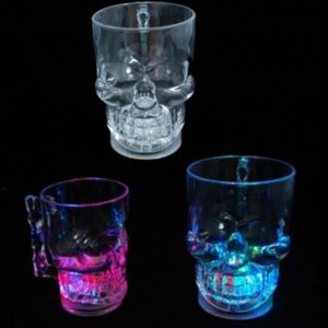 Caneca Caveira Gde C/ Led - 650Ml