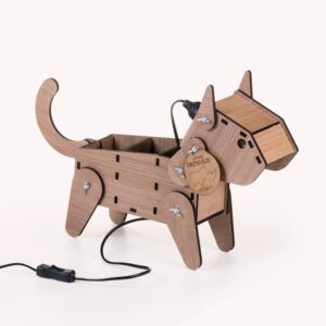 Luminária Articulada Gato Madeirado