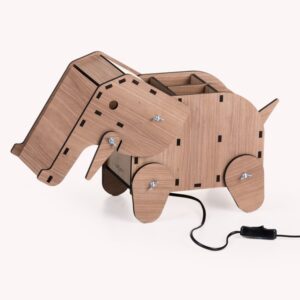 Luminária Articulada Elefante Madeirado