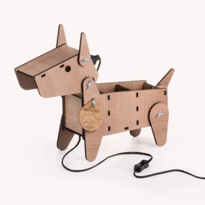 Luminária Articulada Cachorro Madeirado