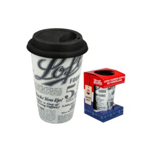 Copo Porcelana 300Ml - Jornal