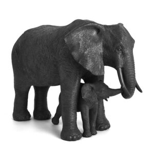 Escultura Elefante em Poliresina - 2pcs