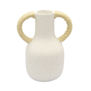 Vaso em Cerâmica Branco 20x15