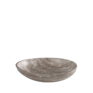 Centro de Mesa Decorativo em Cerâmica Cinza Marmorizado