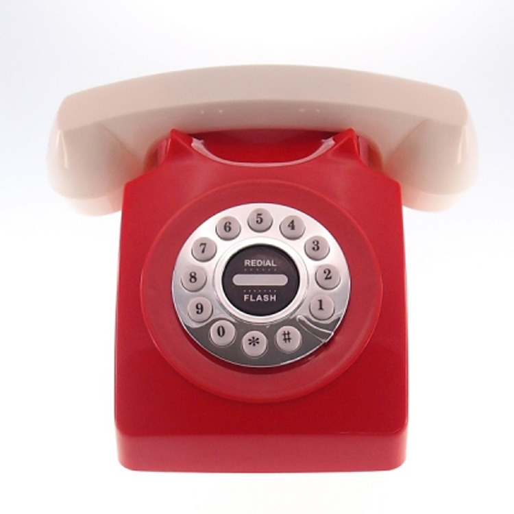 Telefone Retrô Vermelho