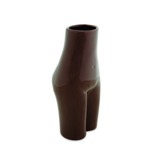 Vaso Mulher Em Cerâmica - Marrom