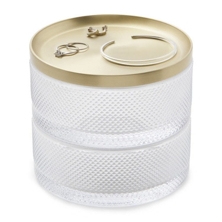 Porta Jóias Tesora Dourado