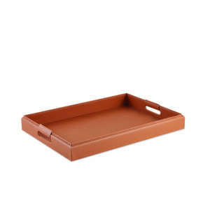 Bandeja em Poliuretano Marrom - 45cm