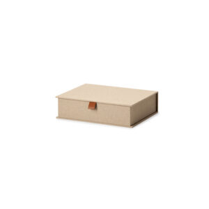 Caixa em MDF com Revestimento em Linho - 24,5cm