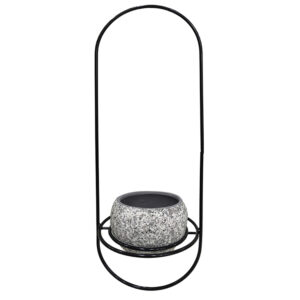 Cachepot de Cerâmica com Suporte de Metal - 8,5cm