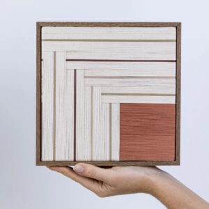 Quadro Lineas Canela - 20x20