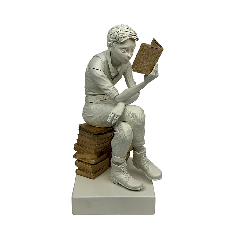Escultura Lino e os Livros