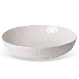 Centro de Mesa em Cerâmica Branca - 35,5cm