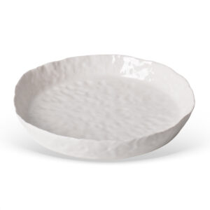 Centro de Mesa em Cerâmica Branca - 27cm