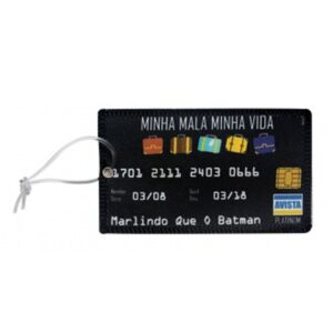Tag Bag Cartão De Crédito Preto