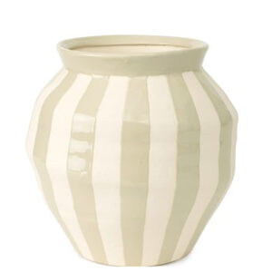 Vaso em Cerâmica com Listras - 33x26