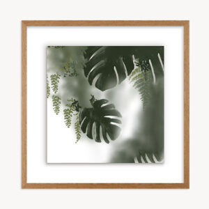 Quadro com Impressão em Canvas e moldura em Madeira - 33x33