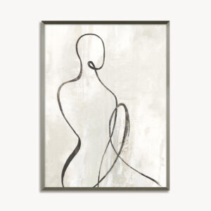 Quadro com Moldura em Metal e Vidro - Linha Artsy