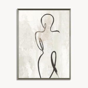 Quadro com Moldura em Metal e Vidro - Linha Artsy