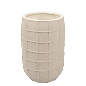 Vaso em Cerâmica Cinza - 30x18