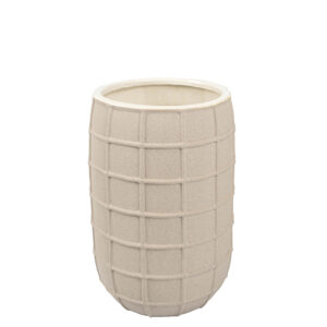 Vaso em Cerâmica Cinza - 23x14