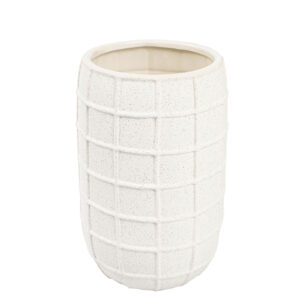 Vaso em Cerâmica Branco - 30x18