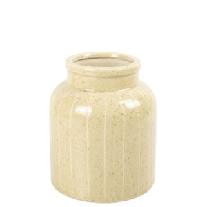 Vaso em Cerâmica Bege - 16x13